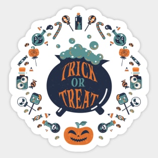 trick or candy Sticker